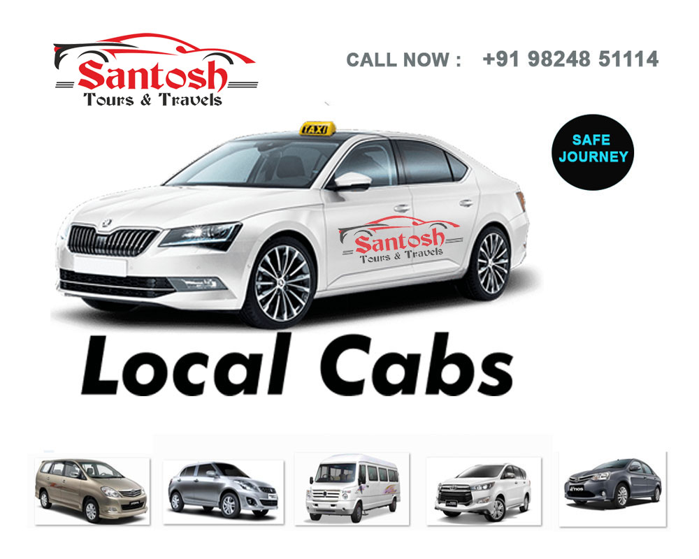 Santosh Travels Rental Taxi Cab Services pickup and drop Rajkot - Ahmedabad - Safe Drive Ride - Happy Journey