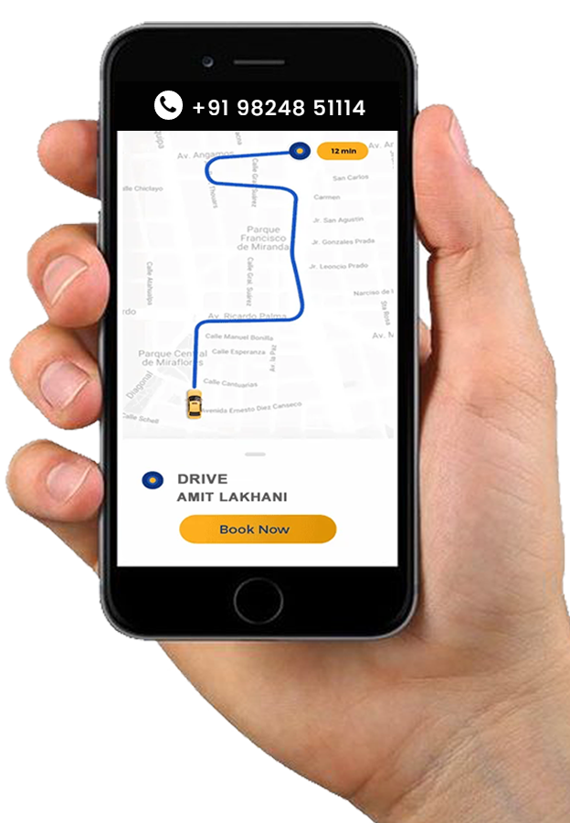 Airpot Cab Hire Services in Rajkot Santosh Travels - Ahmedabad - Hospital - Hotel - Garden Pickup and Drop